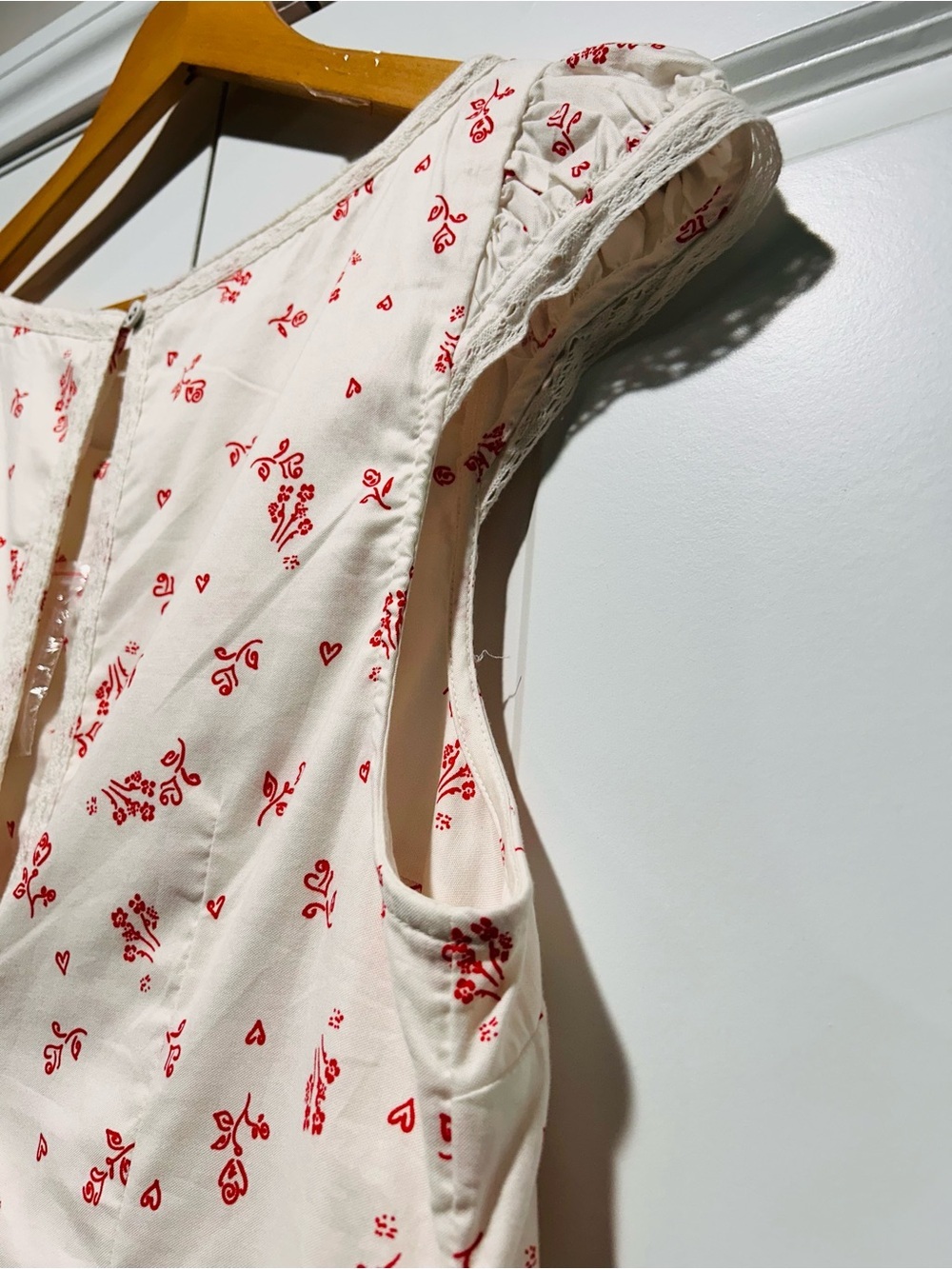 Free People Cream Mini Dress with Pink Floral Print - Picture 9 of 15